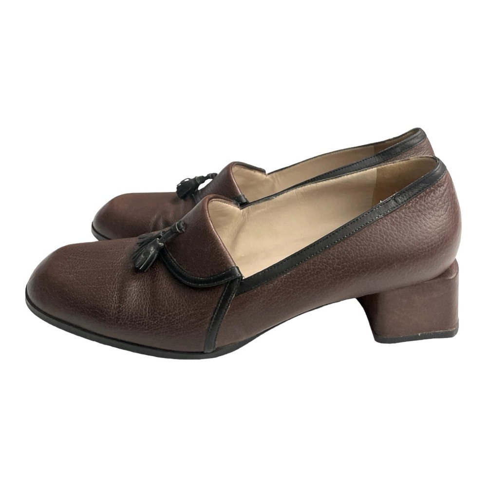 VTG Christian Louboutin Brown slip on tassel leather loafers. 100% Authentic
